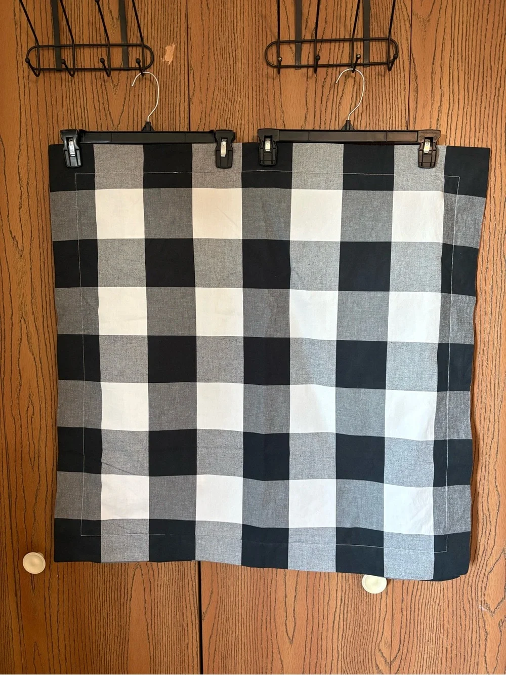 100% Cotton Ballard Designs Buffalo Check Duvet Cover and Matching Shams- Queen
